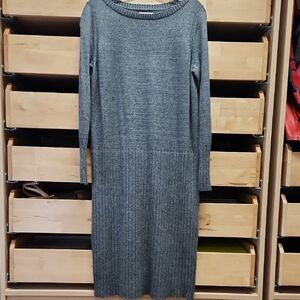 Lou & Grey | Charcoal Long Sleeve Dress | S